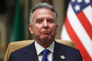 Enviado do Oriente Médio dos EUA Steve Witkoff participa de uma entrevista em Riyadh, Arábia Saudita